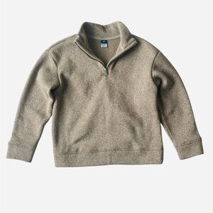 Old Navy Brown Quarter-Zip Sweater Size S 6/7